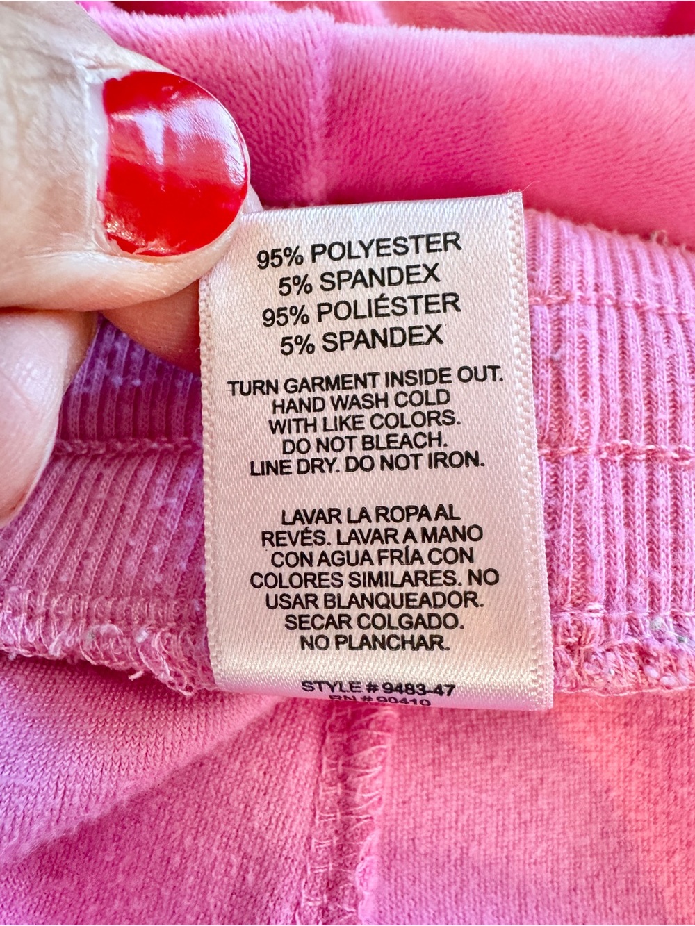Juicy Couture Vintage Velour Lounge Pants Y2K McBling Barbiecore Pink M G63 - Picture 9 of 11